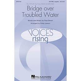 Hal Leonard Bridge over Troubled Water SATTBB A Cappella by Simon & Garfunkel arranged by Philip Lawson