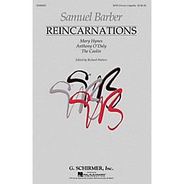 G. Schirmer Reincarnations - Complete Edition (Mary Hynes Anthony O'Daly The Coolin) SATB a cappella by Samuel Barber