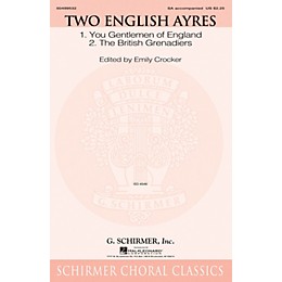 G. Schirmer Two English Ayres SA arranged by Emily Crocker