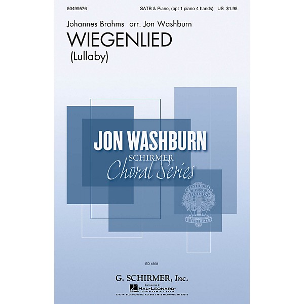 G. Schirmer Wiegenlied SSATB arranged by Jon Washburn