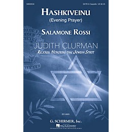 G. Schirmer Hashkiveinu (Evening Prayer) SATB A Cappella by Solomone Rossi