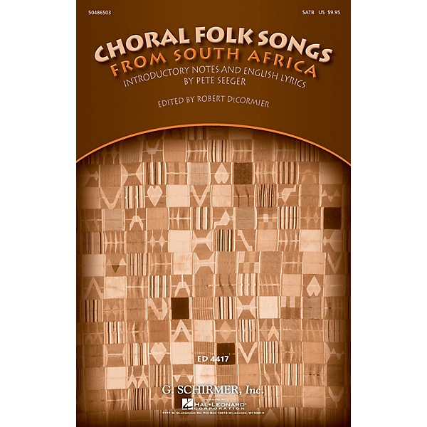G. Schirmer Choral Folk Songs from South Africa (Collection) SATB