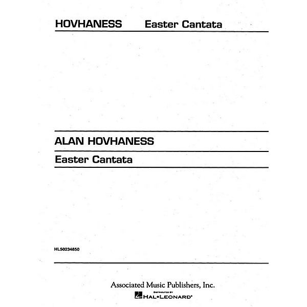 Associated Easter Cantata (from Triptych)(SATB) SATB composed by Alan Hovhaness