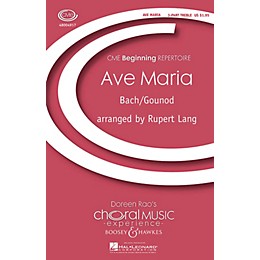 Boosey and Hawkes Ave Maria (CME Beginning) SSA composed by Johann Sebastian Bach arranged by Rupert Lang