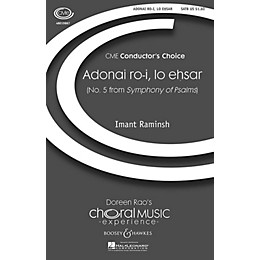 Boosey and Hawkes Adonai ro-i, lo ehsar (No. 5 from Symphony of Psalms) SATB composed by Imant Raminsh