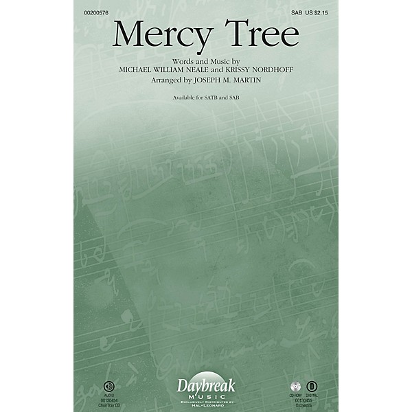 Daybreak Music Mercy Tree SAB by Lacey Sturm arranged by Joseph M. Martin