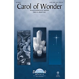 Daybreak Music Carol of Wonder SATB W/ VIOLIN AND CELLO composed by Brad Nix