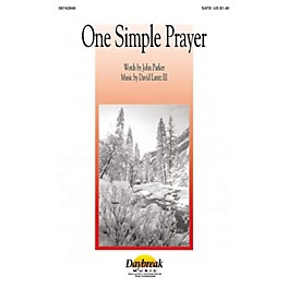 Daybreak Music One Simple Prayer 2-Part composed by John Parker