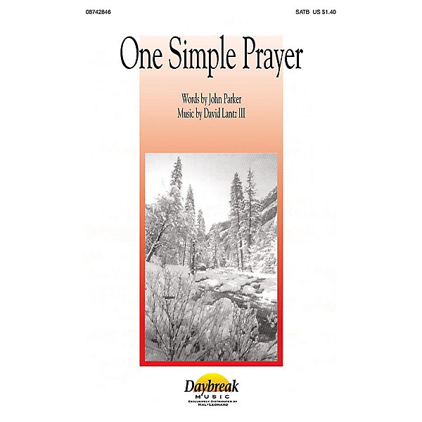 Daybreak Music One Simple Prayer 2-Part composed by John Parker
