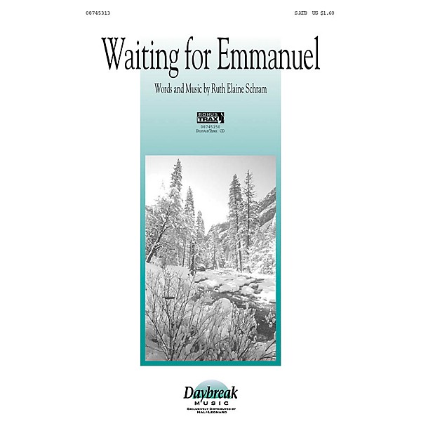 Daybreak Music Waiting for Emmanuel SATB arranged by Ruth Elaine Schram