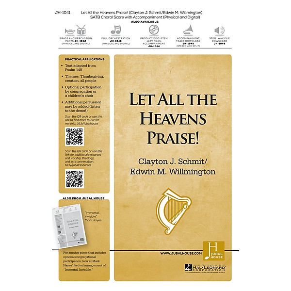 Jubal House Publications Let All the Heavens Praise! SATB composed by Clayton J. Schmit