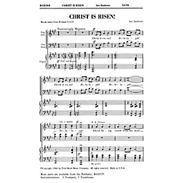 Fred Bock Music Christ Is Risen! SATB composed by Jan Sanborn