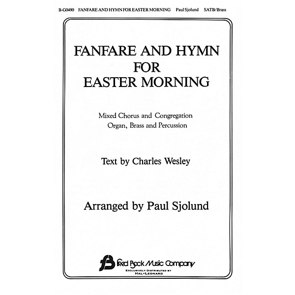 Fred Bock Music Fanfare and Hymn for Easter Morning SATB arranged by Paul Sjolund