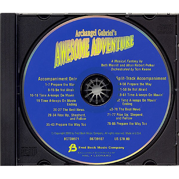 Fred Bock Music Archangel Gabriel's Awesome Adventure (Sacred Musical) CD ACCOMP composed by Allan Petker