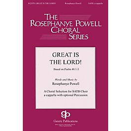 Gentry Publications Great Is the Lord SATB DV A Cappella composed by Rosephanye Powell