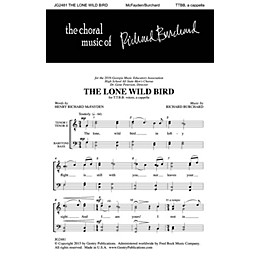Gentry Publications The Lone Wild Bird TTBB A Cappella composed by Richard Burchard