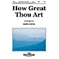Shawnee Press How Great Thou Art SATB arranged by Mark Hayes thumbnail