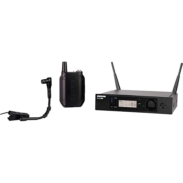 Open Box Shure GLXD14R Advanced Wireless System with BETA98H/C Instrument Microphone Level 1 Band 1 Black