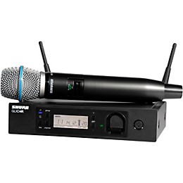 Open Box Shure GLXD24R/B87A Advanced Wireless System with BETA87A Microphone Level 2 Band 01, Black 190839505712