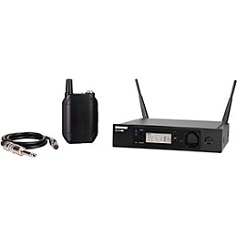 Open Box Shure GLXD14R Advanced Guitar Wireless System with GLXD4R Rackmountable Receiver Level 2 Band 1, Black 190839508164