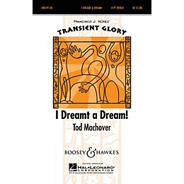 Boosey and Hawkes I Dreamt A Dream (Transient Glory Series) 4 Part Treble composed by Tod Machover