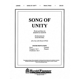 Shawnee Press Song of Unity Score & Parts composed by Joseph M. Martin