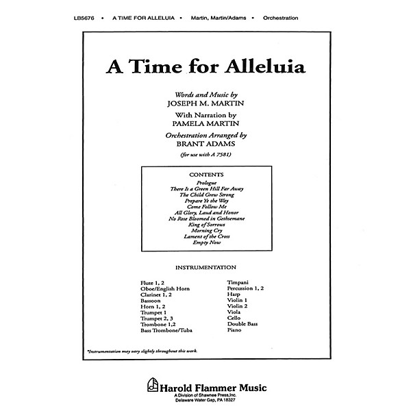 Shawnee Press A Time for Alleluia Score & Parts composed by Joseph M. Martin