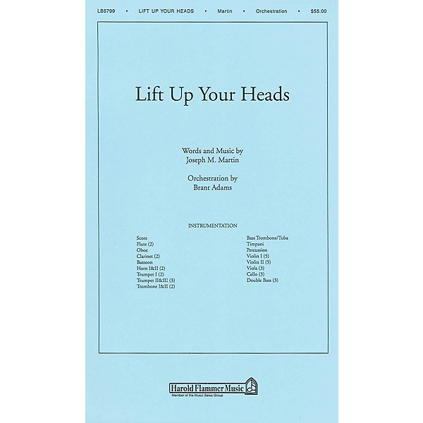 Shawnee Press Lift Up Your Heads (from Journey of Promises) Score & Parts arranged by Brant Adams