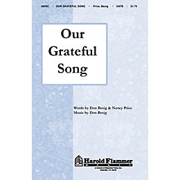 Shawnee Press Our Grateful Song SATB composed by Nancy Price