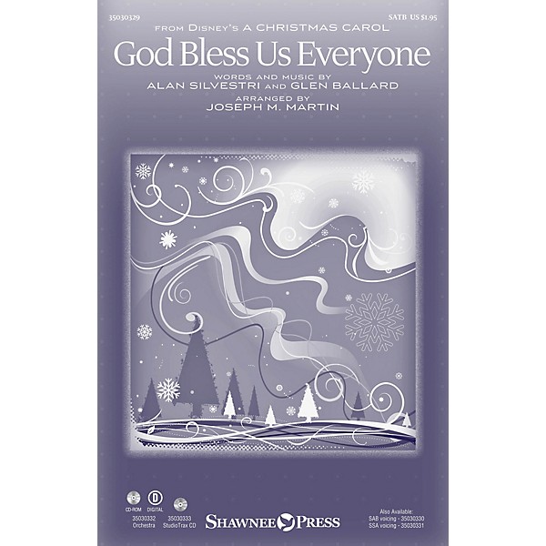 Shawnee Press God Bless Us Everyone SATB by Andrea Bocelli arranged by Joseph M. Martin