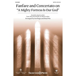 Shawnee Press Fanfare and Concertato on A Mighty Fortress Is Our God SATB/CONGREGATION arranged by Jon Paige