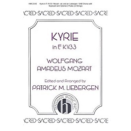 Hinshaw Music Kyrie In F, Kv33 SAB arranged by Patrick Liebergen