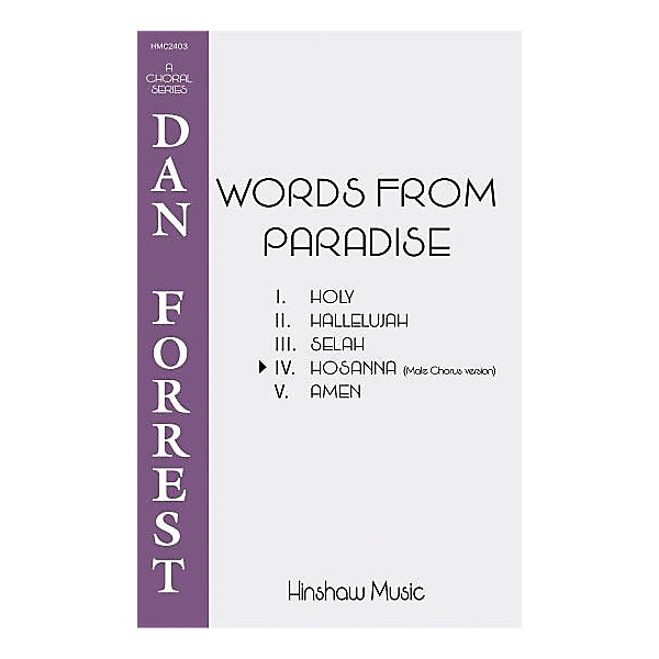 Hinshaw Music Hosanna TTBB composed by Dan Forrest