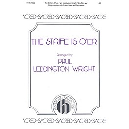 Hinshaw Music The Strife Is O'er SATB arranged by Paul Leddington Wright