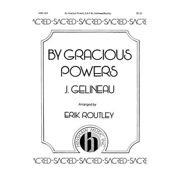 Hinshaw Music By Gracious Powers SATB arranged by Erik Routley