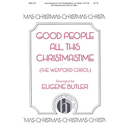 Hinshaw Music Good People All, This Christmastime SATB arranged by Eugene Butler