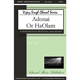 National Music Publishers Adonai 'Or Ha-'Olam SATB a cappella composed by Vijay Singh