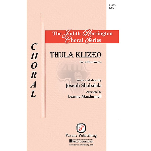 Pavane Thula Klizeo 2-Part arranged by Leanne McDonnell