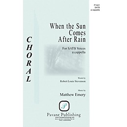 Pavane When the Sun Comes After Rain SATB a cappella composed by Matthew Emery