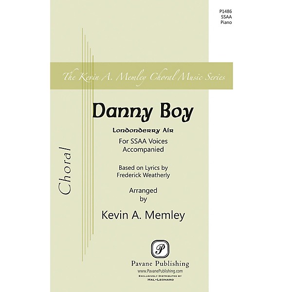 Pavane Danny Boy SSAA arranged by Kevin Memley
