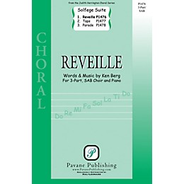 Pavane Reveille (From 'Solfege Suite 4-The Military Suite') 3-Part Mixed composed by Ken Berg
