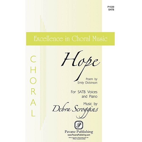 Pavane Hope SATB composed by Debra Scroggins