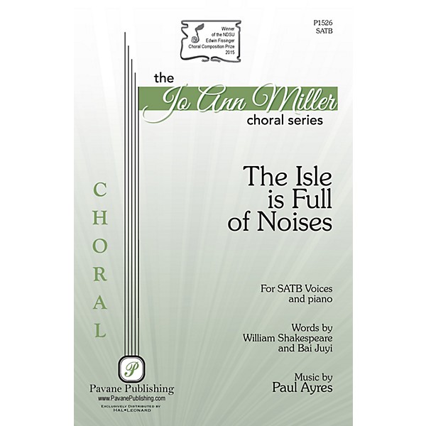 Pavane The Isle Is Full of Noises SATB composed by Paul Ayres