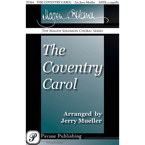 Pavane The Coventry Carol SATB a cappella arranged by Jerry Mueller