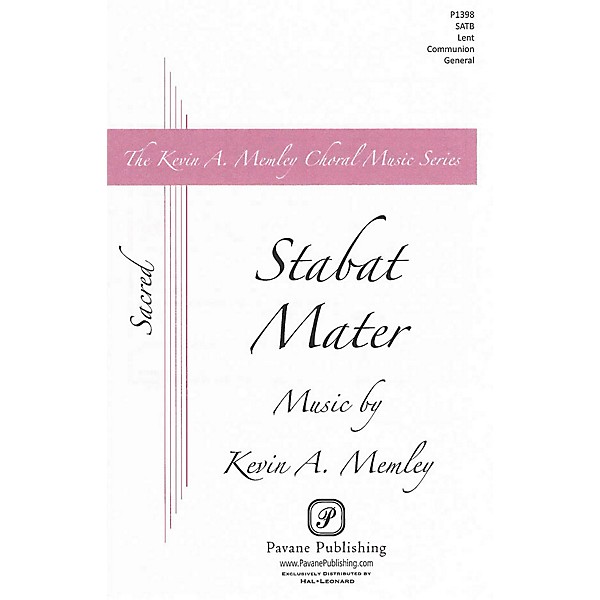 Pavane Stabat Mater SATB composed by Kevin Memley