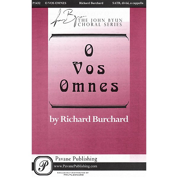 Pavane O Vos Omnes SATB DV A Cappella composed by Richard Burchard