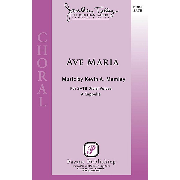 Pavane Ave Maria (The Jonathan Talberg Choral Series) SSAATTBB A Cappella composed by Kevin A. Memley
