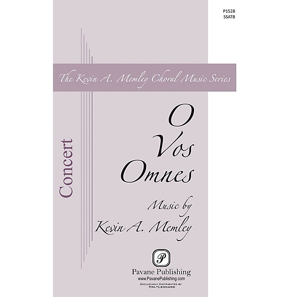 Pavane O Vos Omnes SSATB composed by Kevin Memley