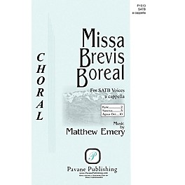 Pavane Missa Brevis Boreal SATB a cappella composed by Matthew Emery