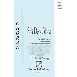 Pavane Soli Deo Gloria SATB composed by R. Kevin Boesiger